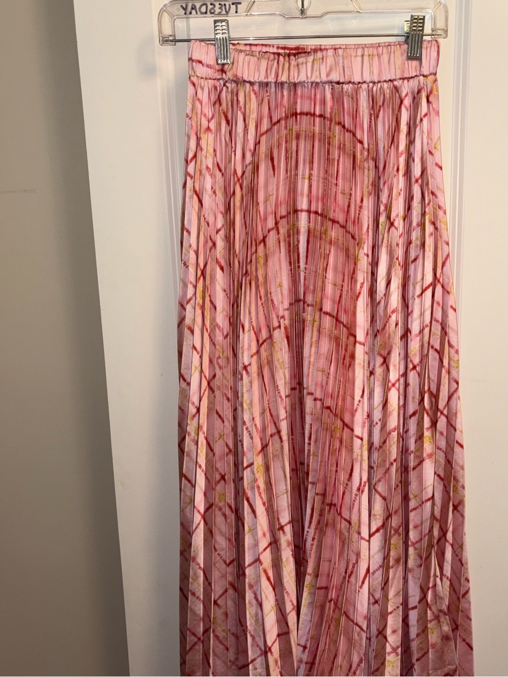 Petal & Pup Pink Patterned Pleated Maxi Skirt